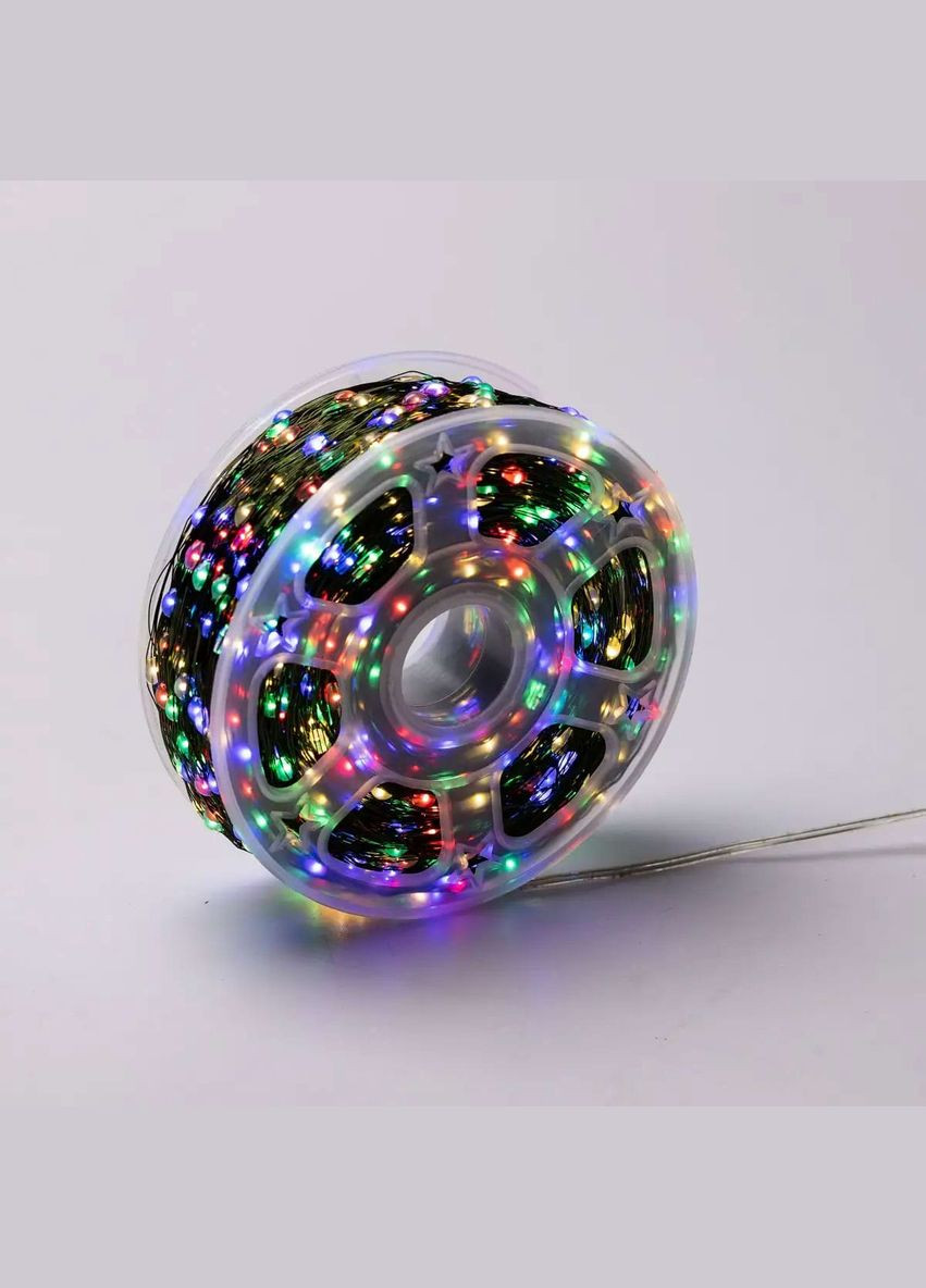 Гирлянда Роса нить 2000 LED длина 200 м с пультом от сети зеленая, мультиколор GarlandoPro (316475334)