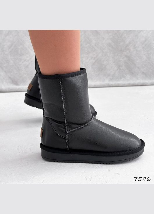 Кожаные угги с замком, зимние сапожки, зимние сапоги ITTS (302388757)