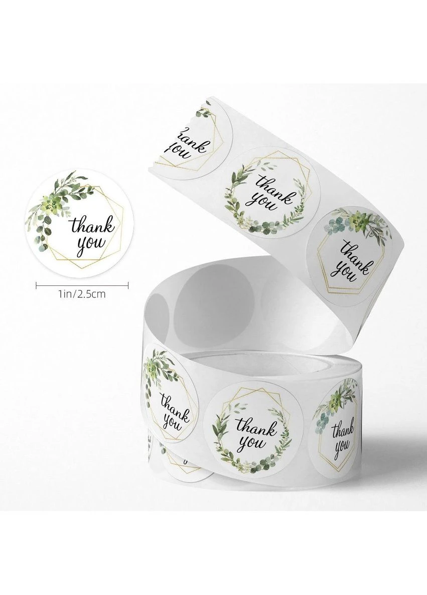 Наклейки на бобіні "Thank you" 2,5 см, у рулоні 500 шт No Brand (356509662)