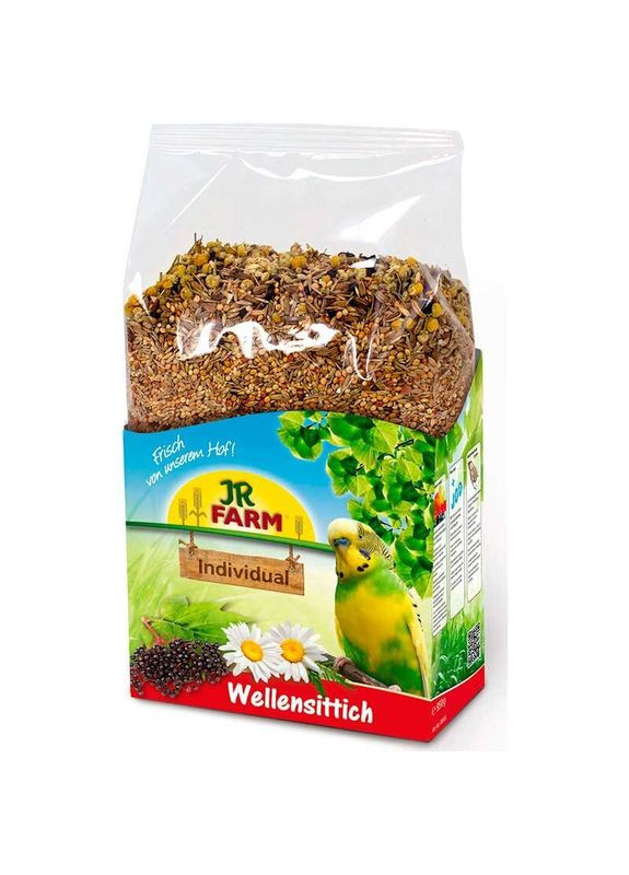 Повнораціонний корм для хвилястих папуг Birds Individual Budgerigar 1 кг (4024344984013) JR Farm (327999724)