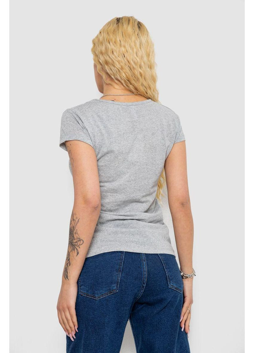 Женская футболка с принтом, цвет персиковый, 244R2207 Ager - (362910856)