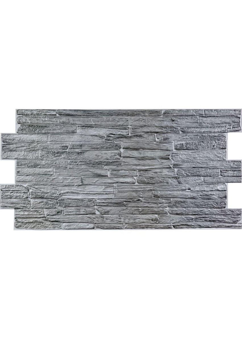 Декоративная ПВХ панель Серый камень Sticker Wall (301907225)