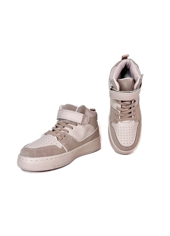 Демісезонні хайтопи 34 р 22 см бежевий артикул Д360 Clibee (354424497)