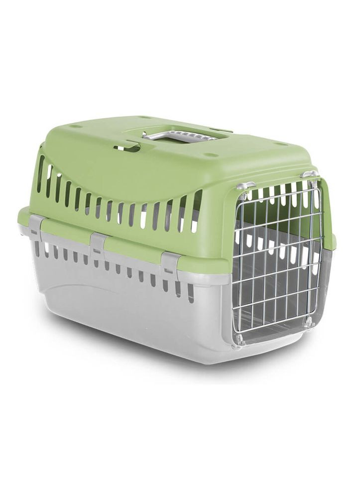 Переноска GIPSY 1 SMALL Light Green для котів та собак до 6 кг, двері метал, 46x31x32h см 276569 Bergamo (295932053)