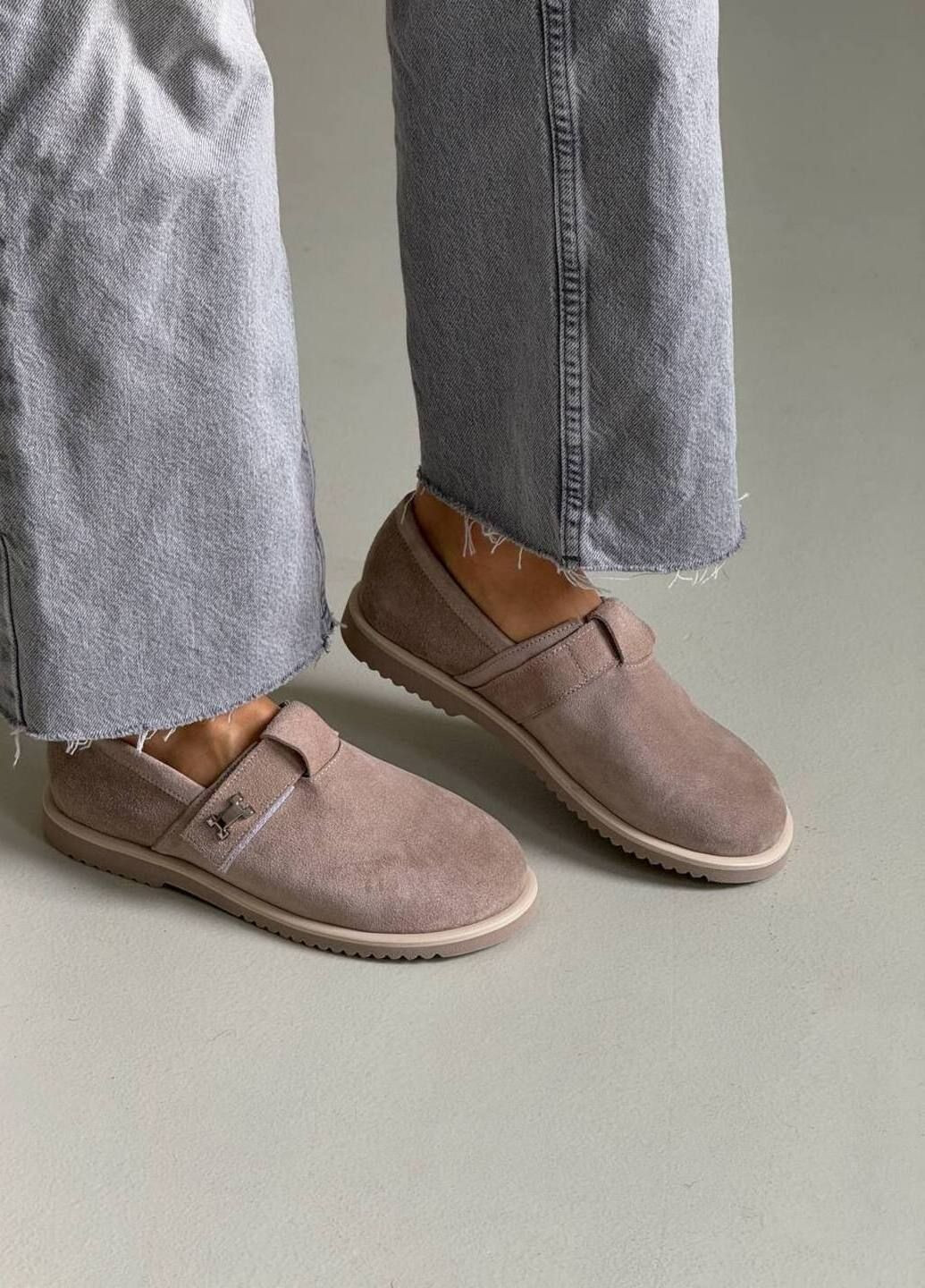 Ailinda Лофери жіночі шкіряні лофери бежевий з, україна — демісезон (317565467)