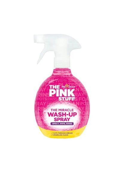 Засіб для миття посуду та чищення всіх поверхонь від жиру The Stuff Wash-Up Spray 500 мл Pink (335053776)