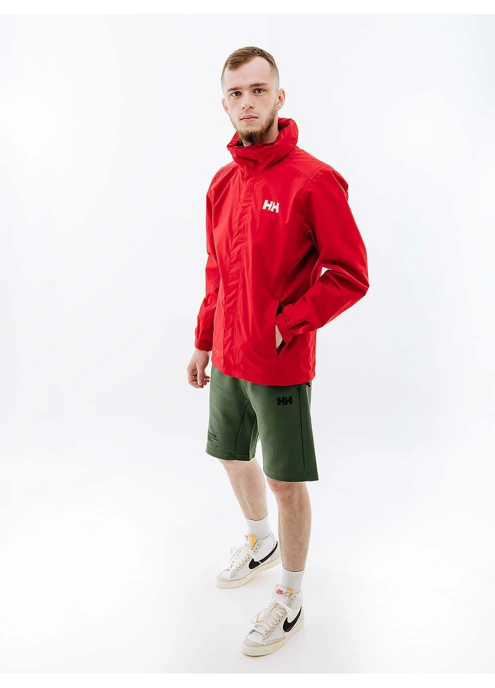 Красная зимняя мужская куртка dubliner jacket красный Helly Hansen