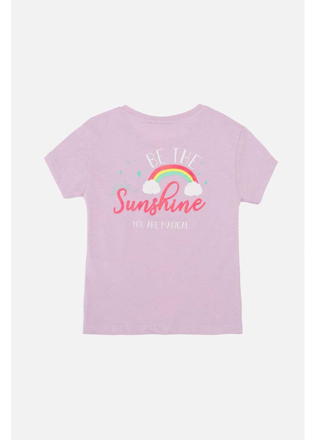 Сиреневая летняя футболка Alme