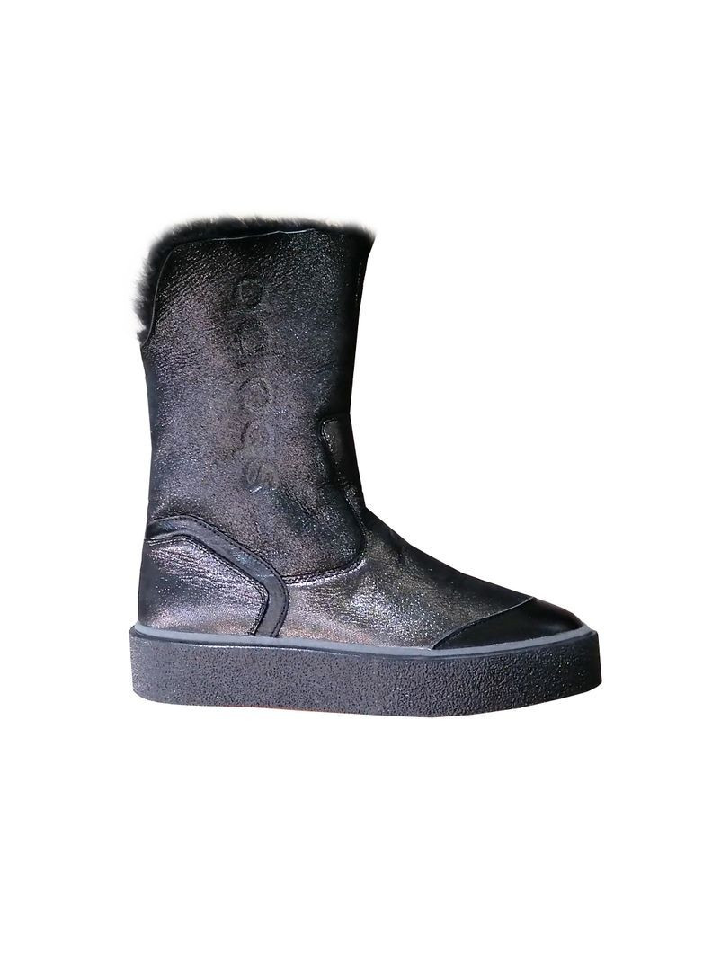 Серые зимние зимние спортивные полусапожки. кожа. размер 37. Slip