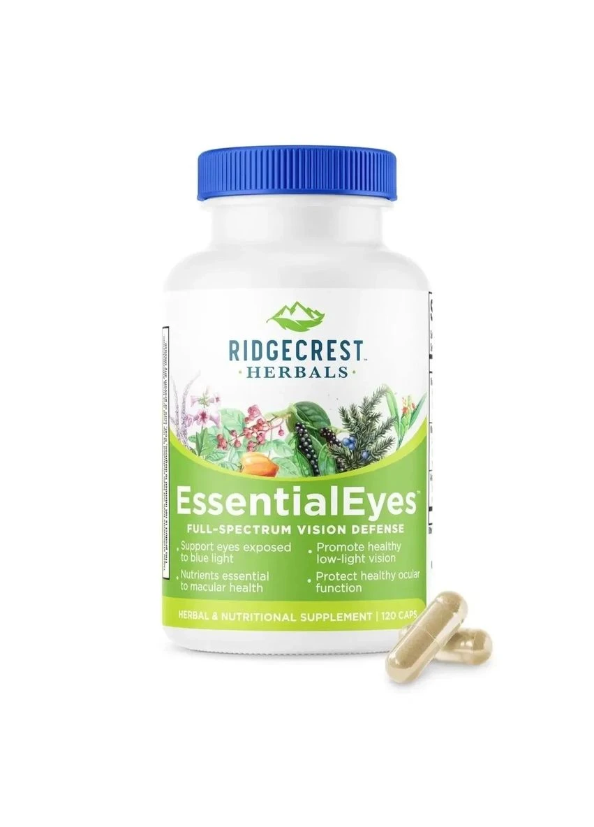 Комплекс для Захисту та Покращення Зору, EssentialEyes,, 120 гелевих капсул Ridgecrest Herbals (371923090)