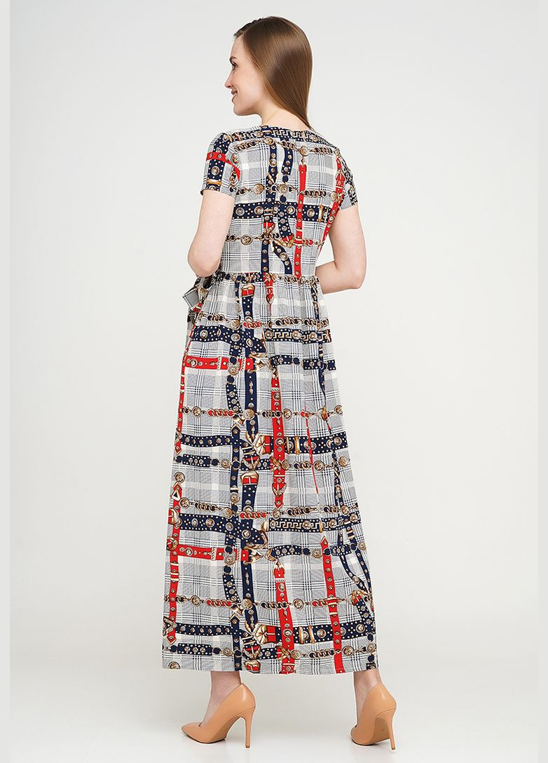 Комбінована джинсова сукня на запах Modniy OAZIS