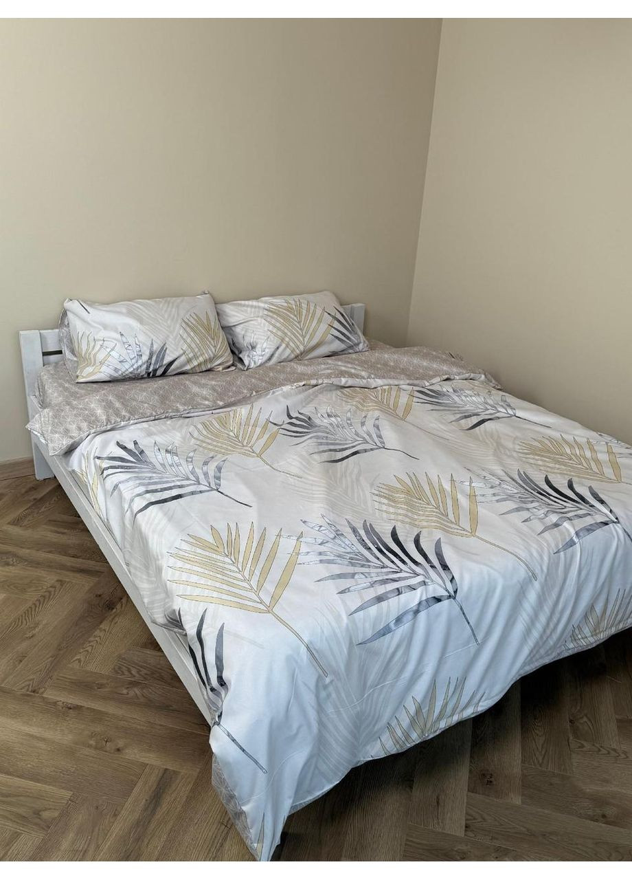 Постельное белье с резинкой Флора, сатин Полуторный размер, наволочки 70/70 No Brand (364220410)