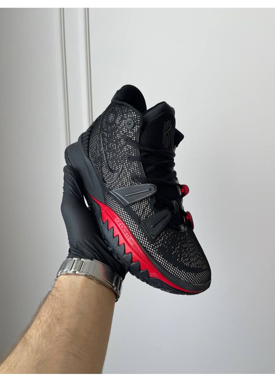 Черные демисезонные кроссовки мужские nike kyrie 7 bred | найк кайри 7 брэд черные No Brand