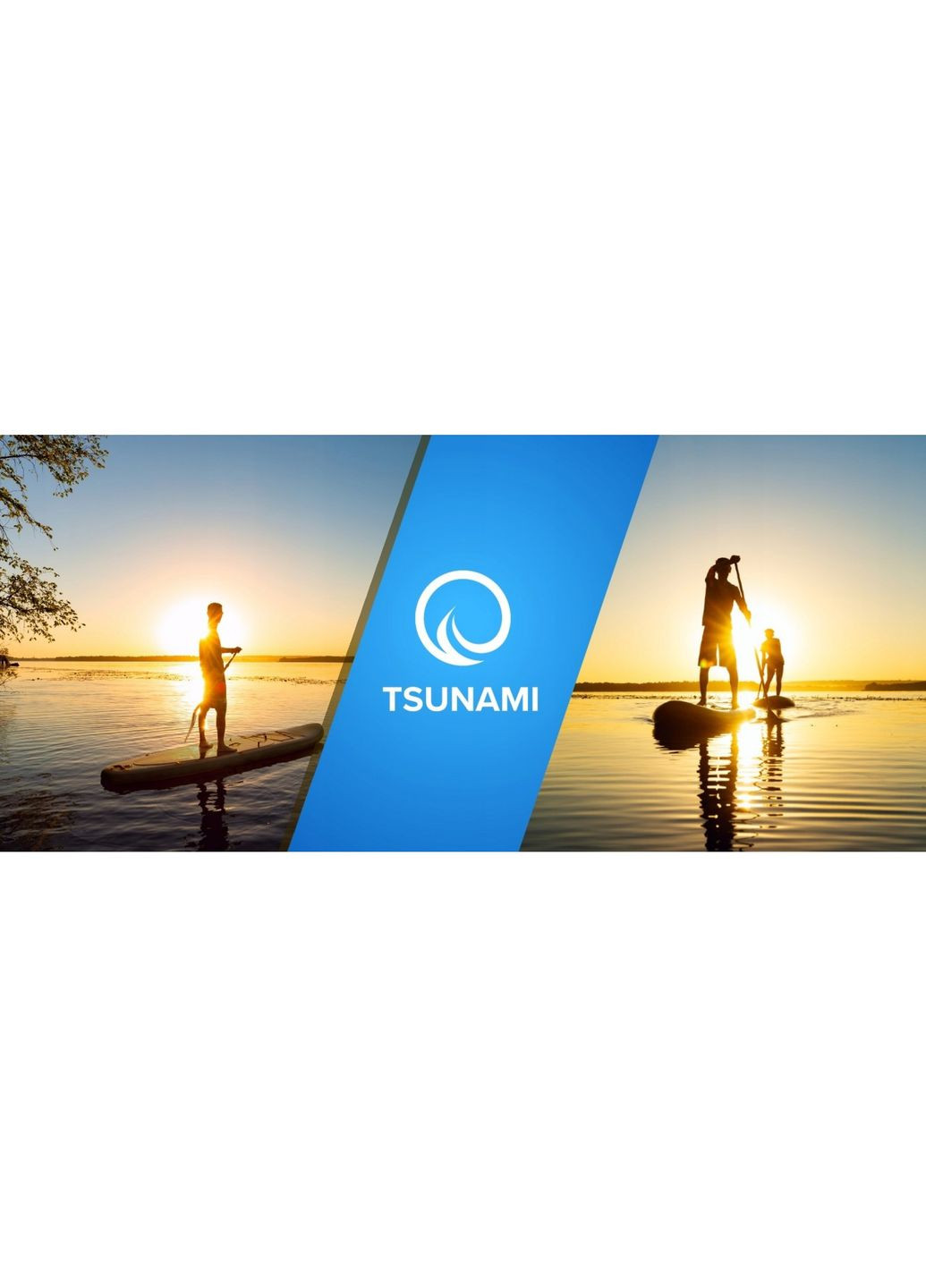 Надувная SUP доска 350 см с веслом Wave T03 TSUNAMI (322668359)