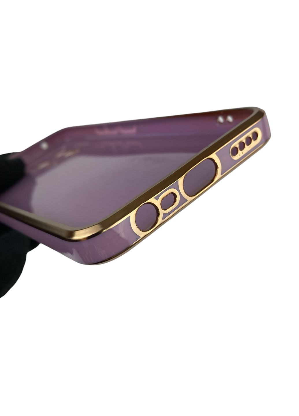 Чехол для 8 с кольцом-подставкой с золотой окантовкой на реалми 8 черничный gs1 Realme (366235828)