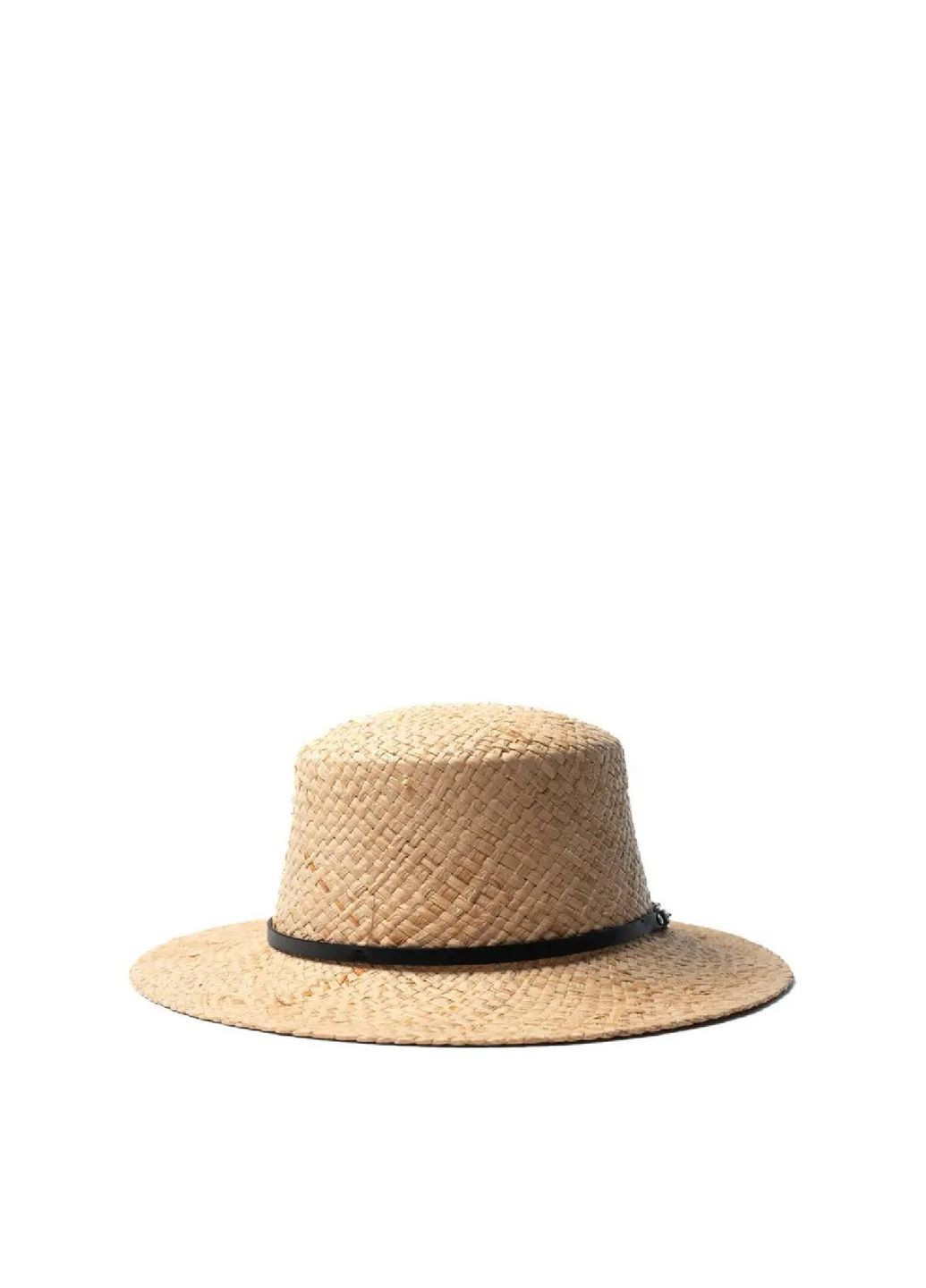 Шляпа канотье мужская рафия желтая JODIE 844-156 LuckyLOOK 844-156м (292668863)