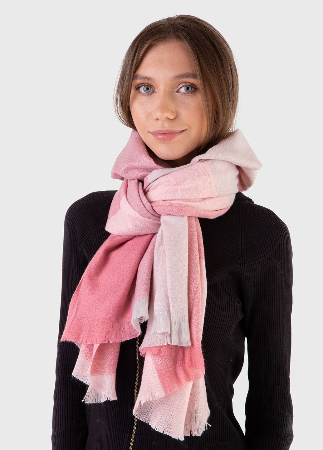 Теплый кашемировый палантин Madrid 444024 Розовый 185*60 см Merlini (304039580)