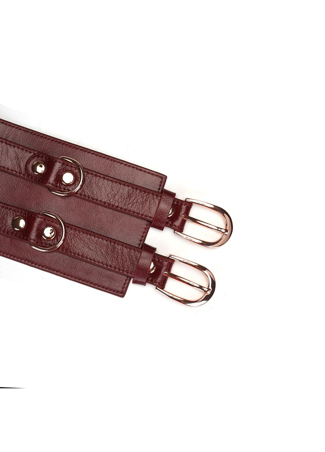 Кожаный пояс для бондажа Wine Red Waist Cuff M Size Liebe Seele (296793849)