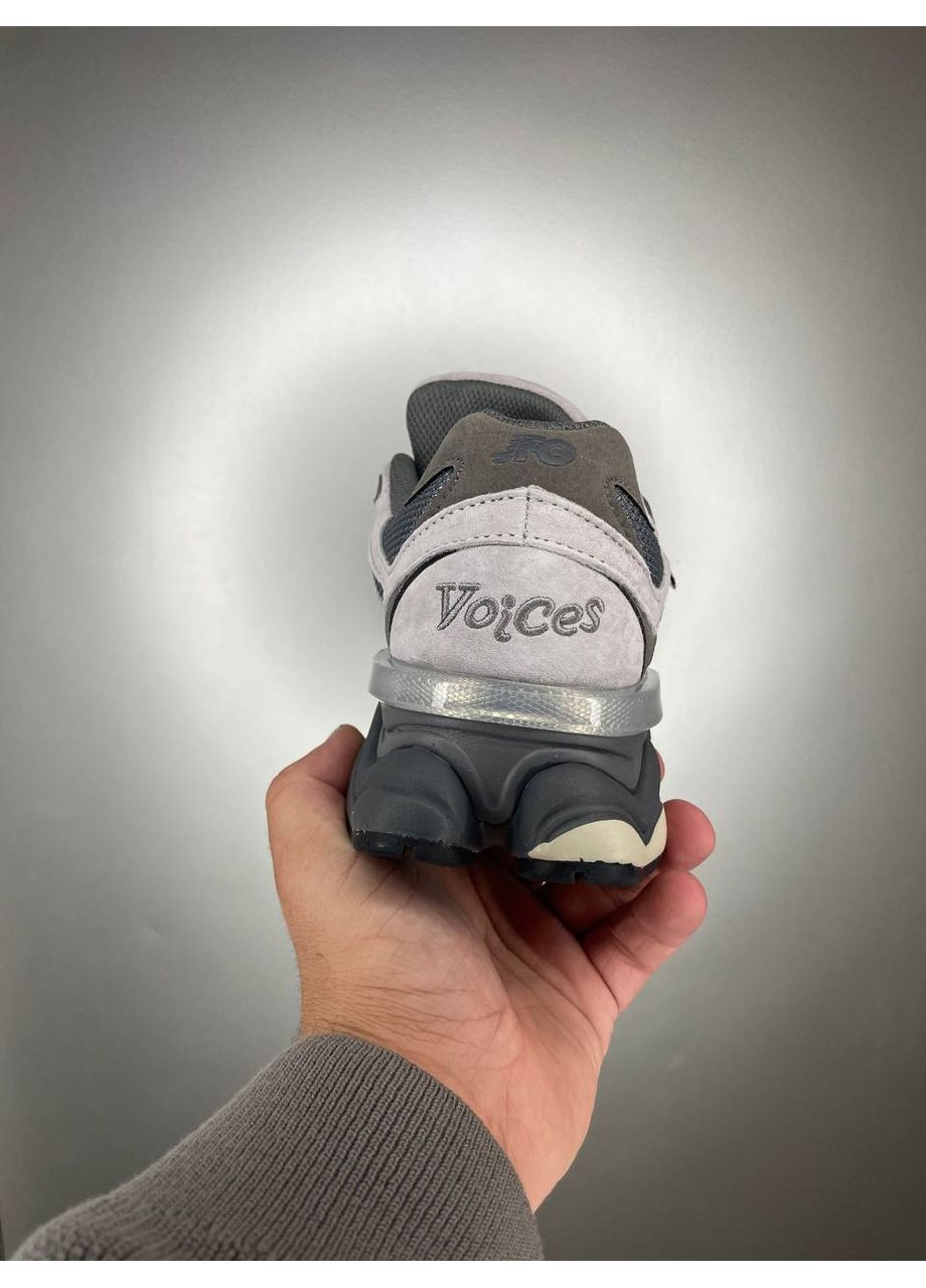 Серые демисезонные кроссовки мужские new balance 9060 gore-tex grey нью беланс 9060 No Brand