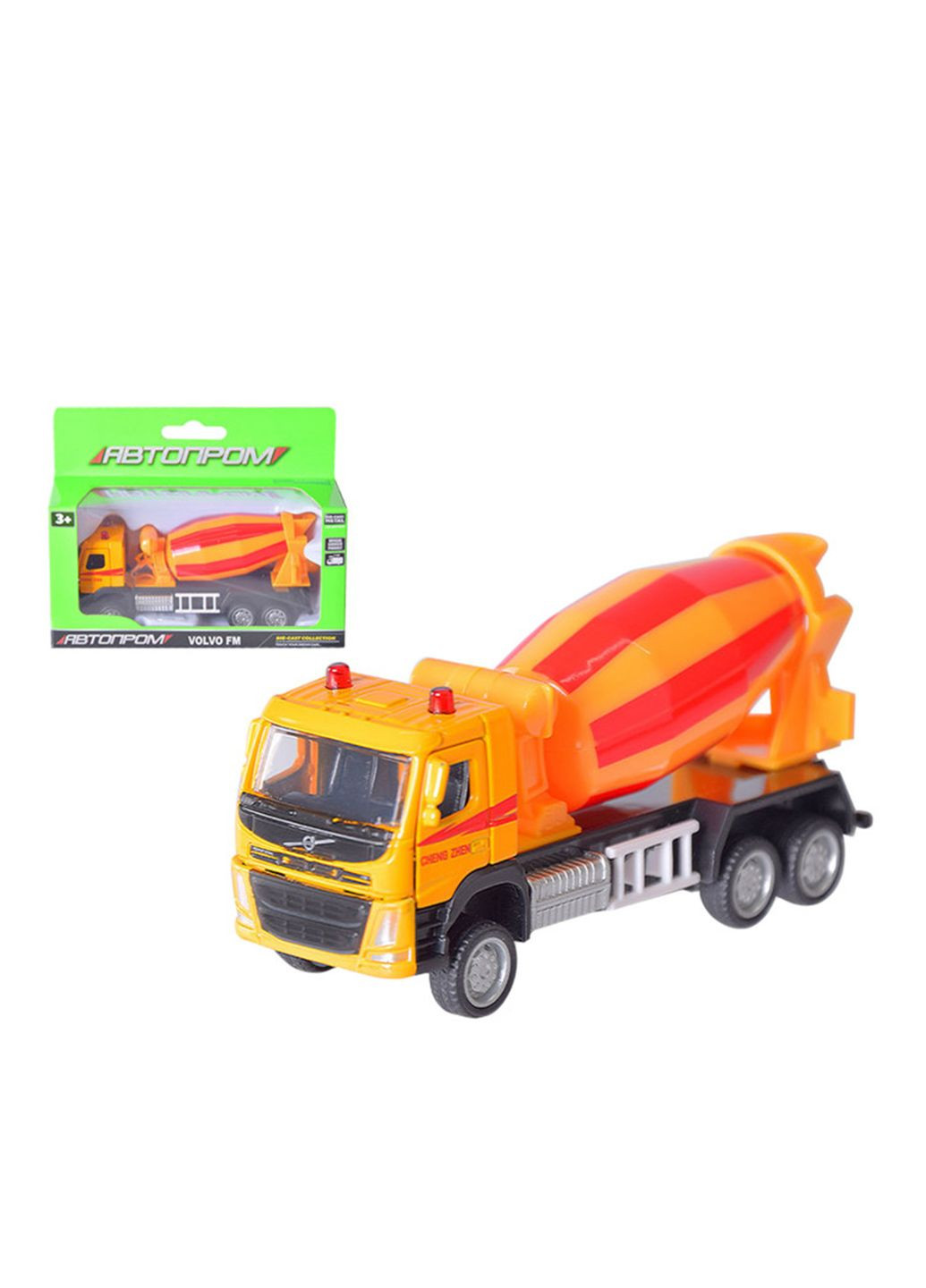 Металева машинка Volvo Cement Mixer колір різнокольоровий ЦБ-00204200 АВТОПРОМ (297869281)