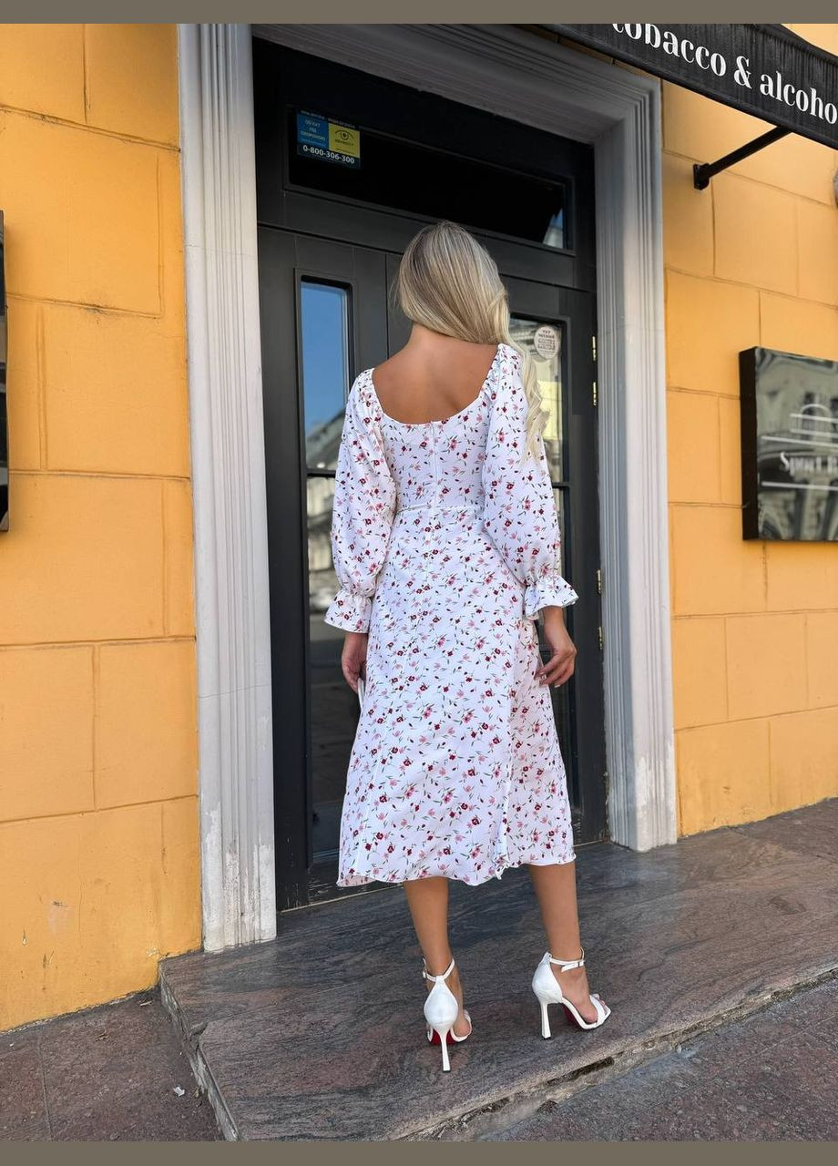 Білий сукня літня легка софт з розміром та рукавами No Brand