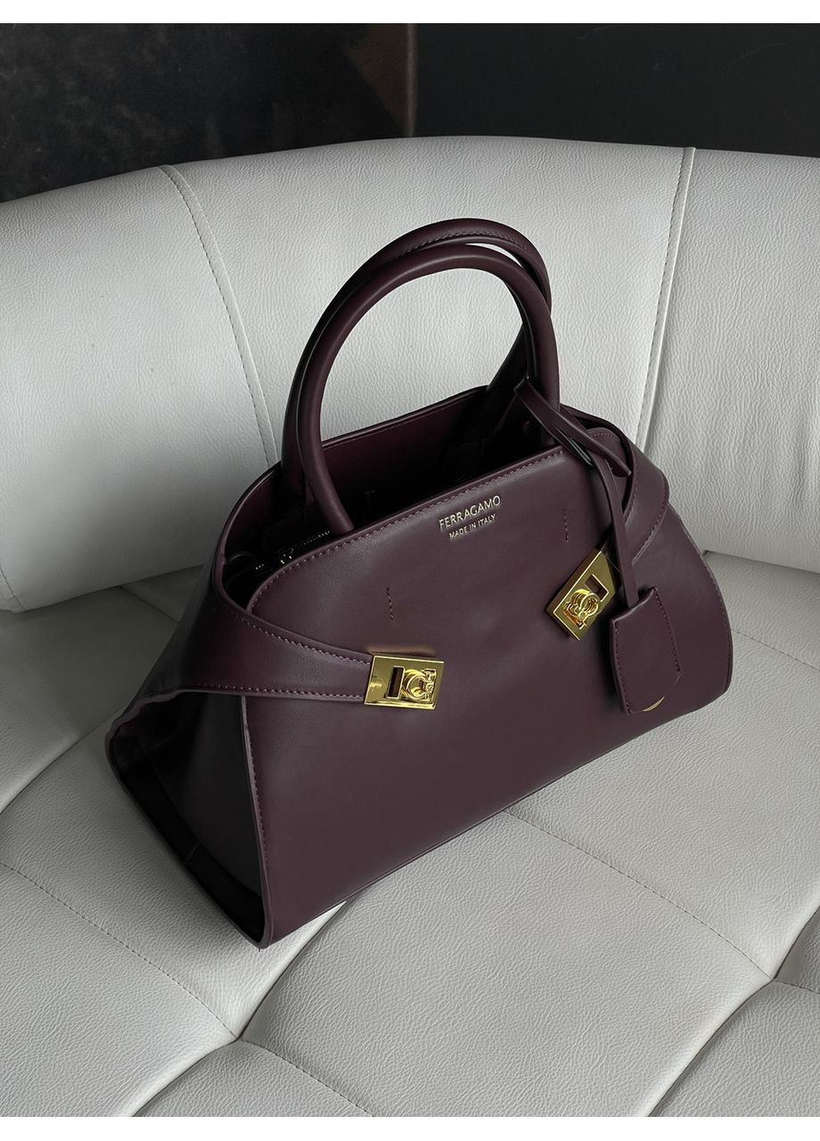 Сумка жіноча Salvatore ділова бордовий No Brand (369935421)