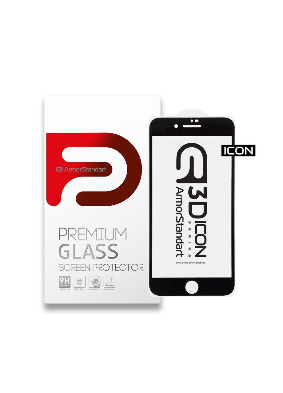Защитное стекло Icon 3D для Apple iPhone 8 Plus/7 Plus Black (ARM55982-GI3D-BK) PTR ArmorStandart (327884055)