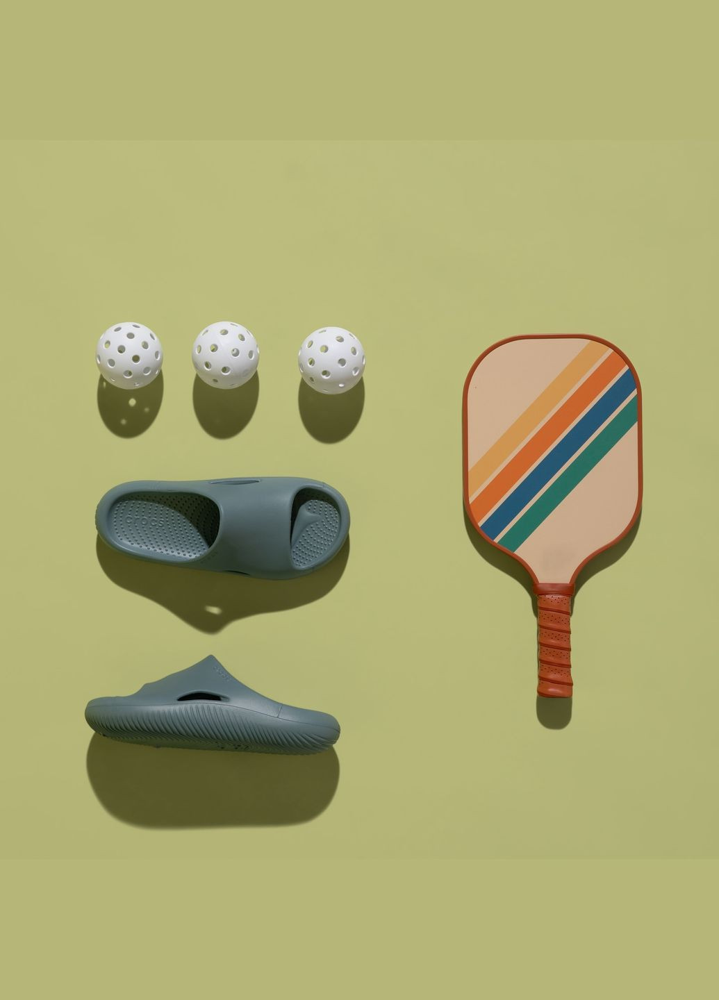 Голубые повседневные, пляжные мужские шлепанцы меллоу mellow recovery pond Crocs