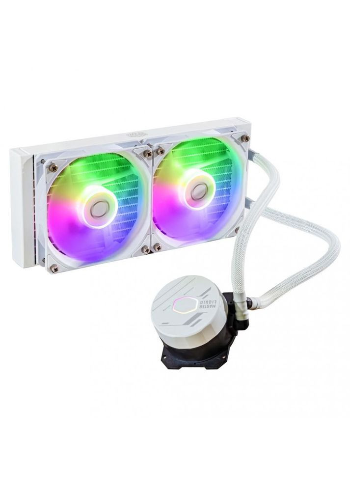 Водяное охлаждение MASTERLIQUID 240L CORE ARGB WHITE (MLWD24M-A18PZ-RW) Cooler Master (314981553)