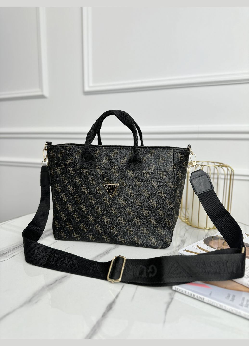 Гесс Medium сумка шопер (коричневий колір) No Brand (322375659)