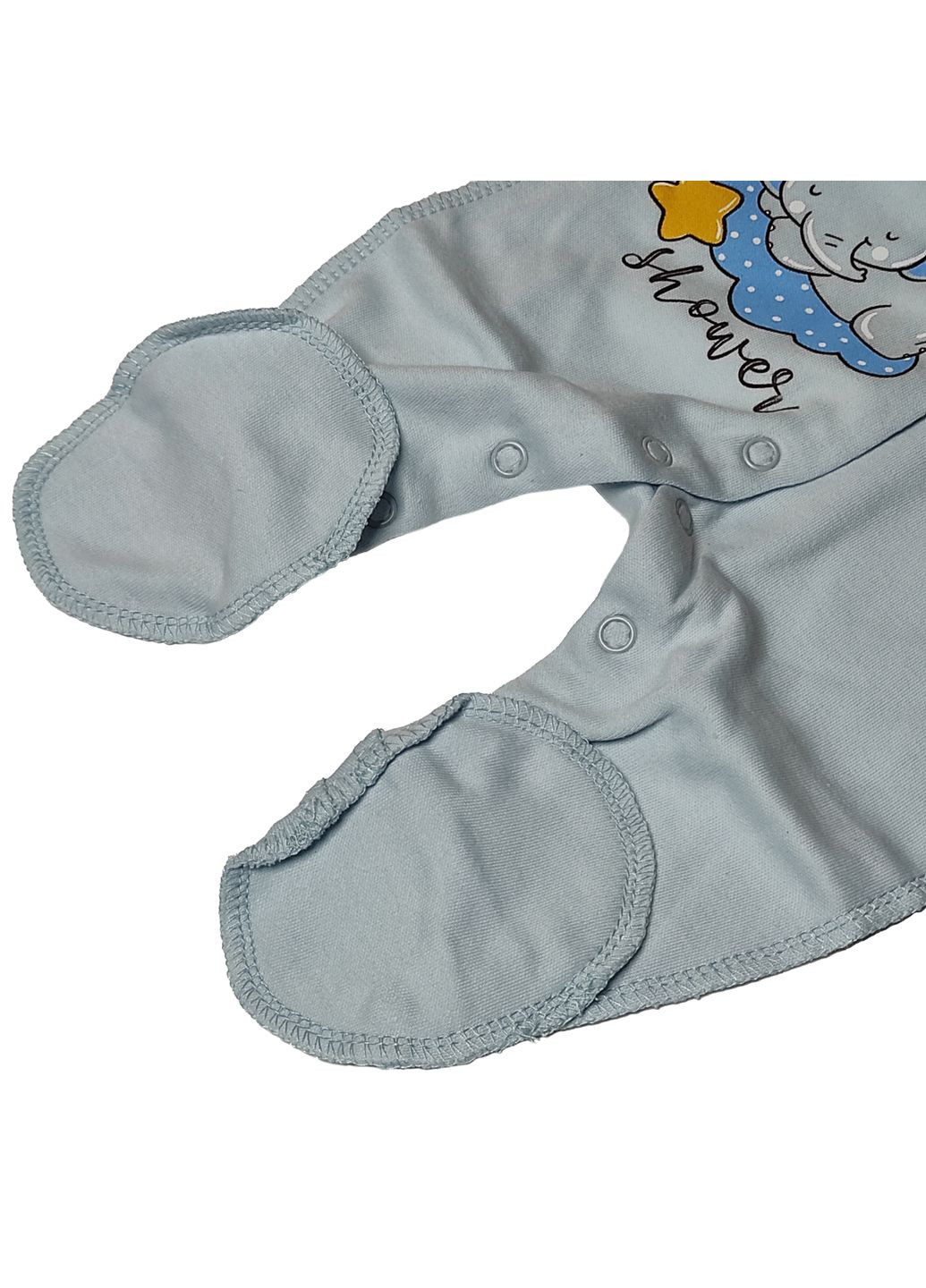 Чоловічок дитячий із зовнішніми швами "Слонята" блакитний FFC (316222328)