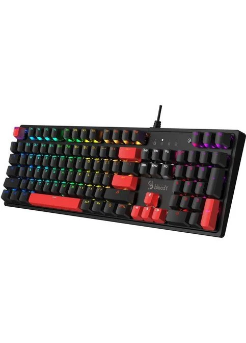 Клавіатура (Bloody S510R Fire Black) A4Tech Bloody S510R RGB BLMS Switch Red USB Black (275092304)