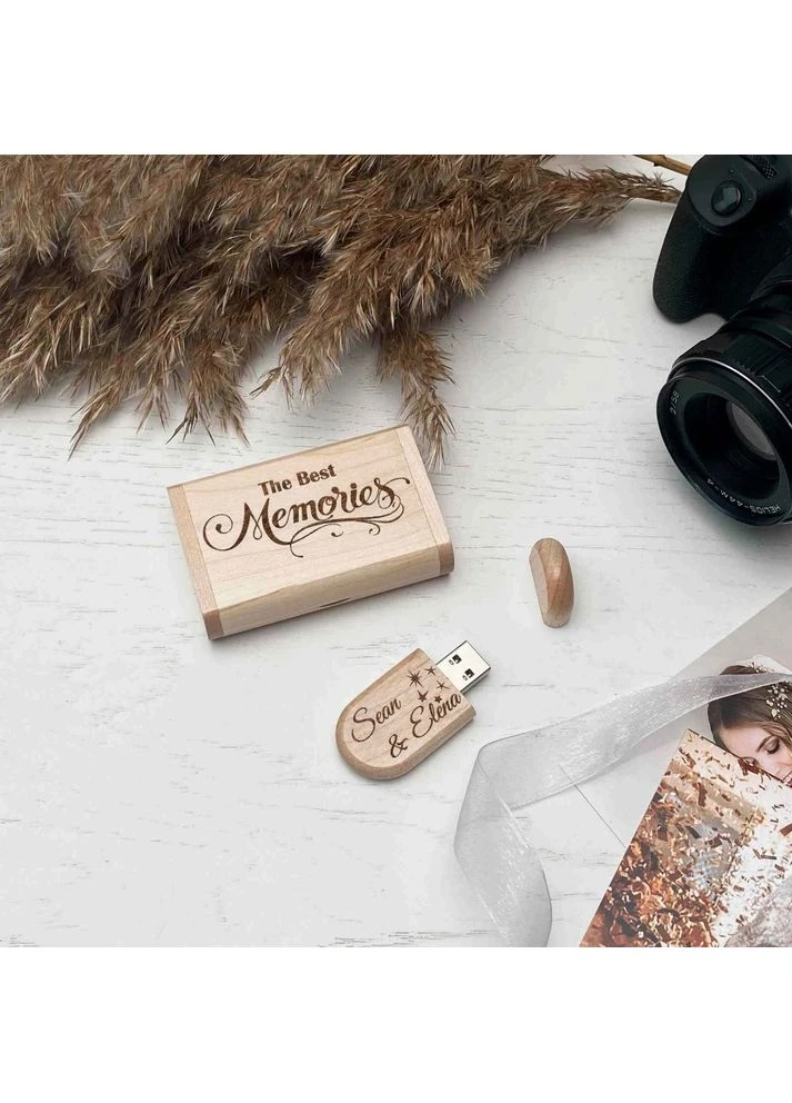 USB флешка гравіровка The Best Memories SkinWood (389406463)