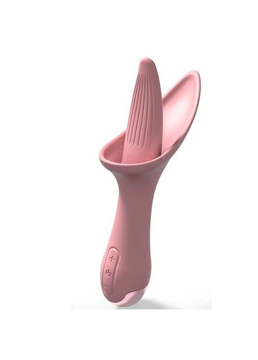 Вібратор лізун Flower Tongue USB - Світло Вібратори No Brand (370611999)