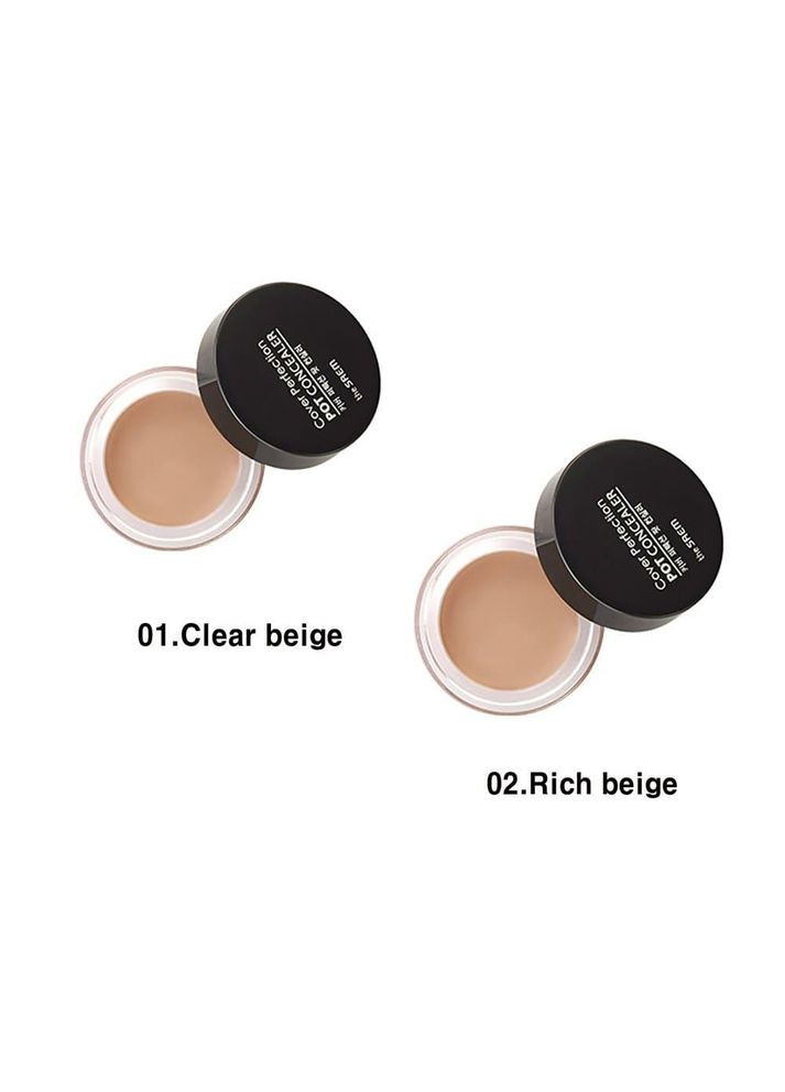 Кремовый консиллер для лица Cover Perfection Pot Concealer 02.Rich Beige 4г (8806164118108) The Saem (360715390)