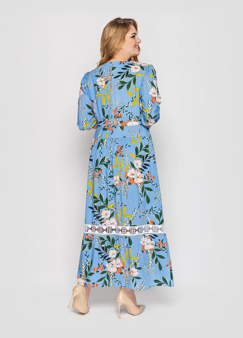 Голубое вечернее платье лиза 54 голубой 0327 Vlavi