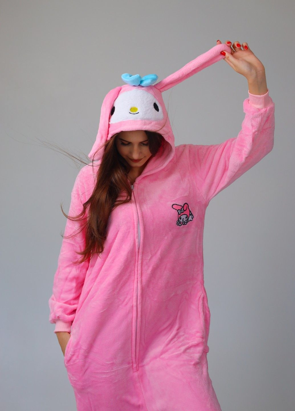 Кигуруми пижама Мелоди женская розовая теплая плюшевая Lalapka (367610278)