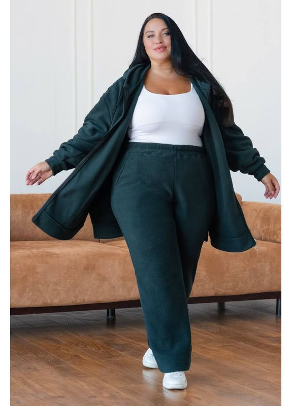 Костюм женский теплый флисовый батал, супер-батал. No Brand костюм (362438608)