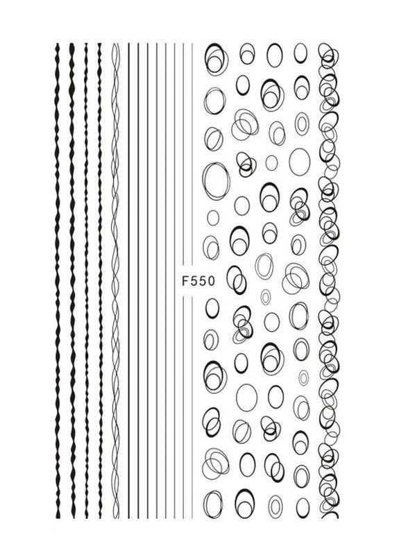 Лента гибкая для ногтей черная F550 No Brand (296664407)
