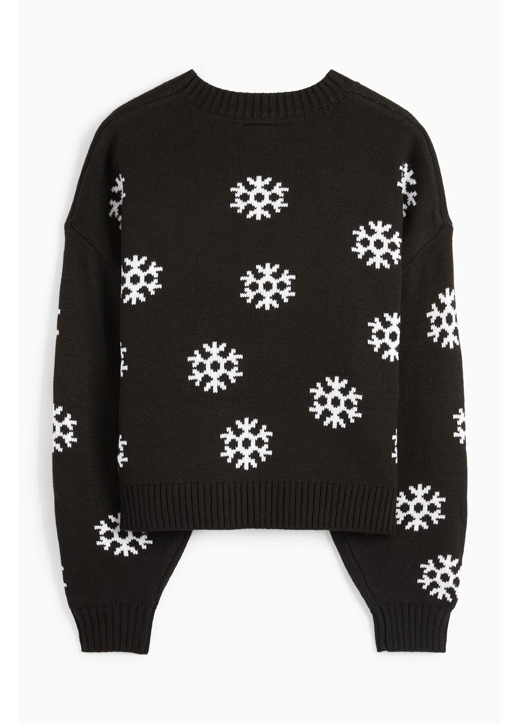 Чорний демісезонний светр в принт C&A