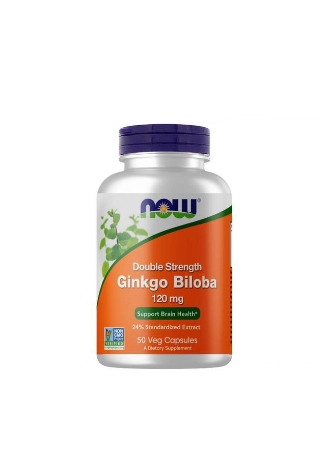 Натуральна добавка Ginkgo Biloba 120 mg, 50 вегакапсул Now (324419575)
