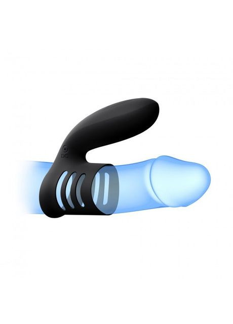 Вібронасадка 2в1 Wering: ерекційне віброкільце і вібронасадка на член Love To Love (297588011)