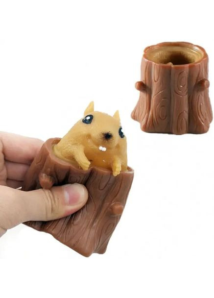 Игрушка антистресс Pop It Фуфлик - выпрыгивающая белка Kamille (367074194)