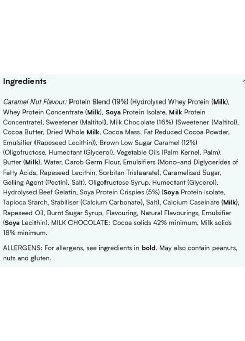 MyProtein Impact Protein Bar 12 х 64 g Caramel Nut My Protein (278234266)