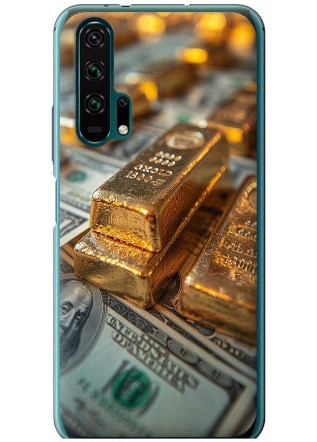 2D пластиковый чехол 'Слитки и доллары' для Endorphone Huawei Honor 20 Pro (291128795)