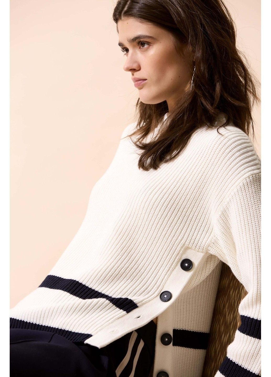 Белый демисезонный женский джемпер белый джемпер Oui