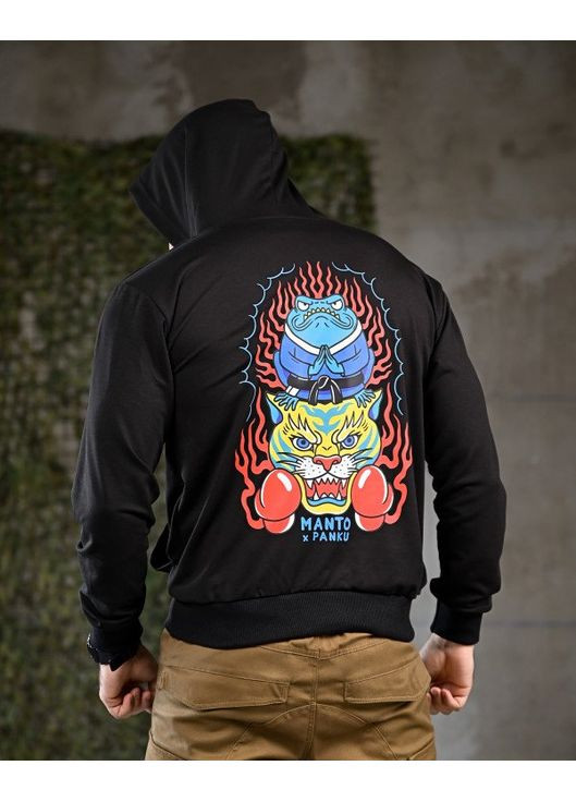 Стильне чоловіче худі Manto Panku чорне No Brand (361444828)