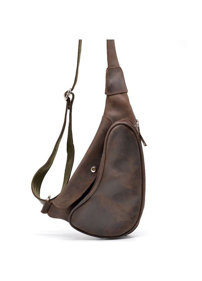 Шкіряний Рюкзак чоловічий на одне плече із кінської шкіри RC-3026-3md бренд TARWA (306373237)