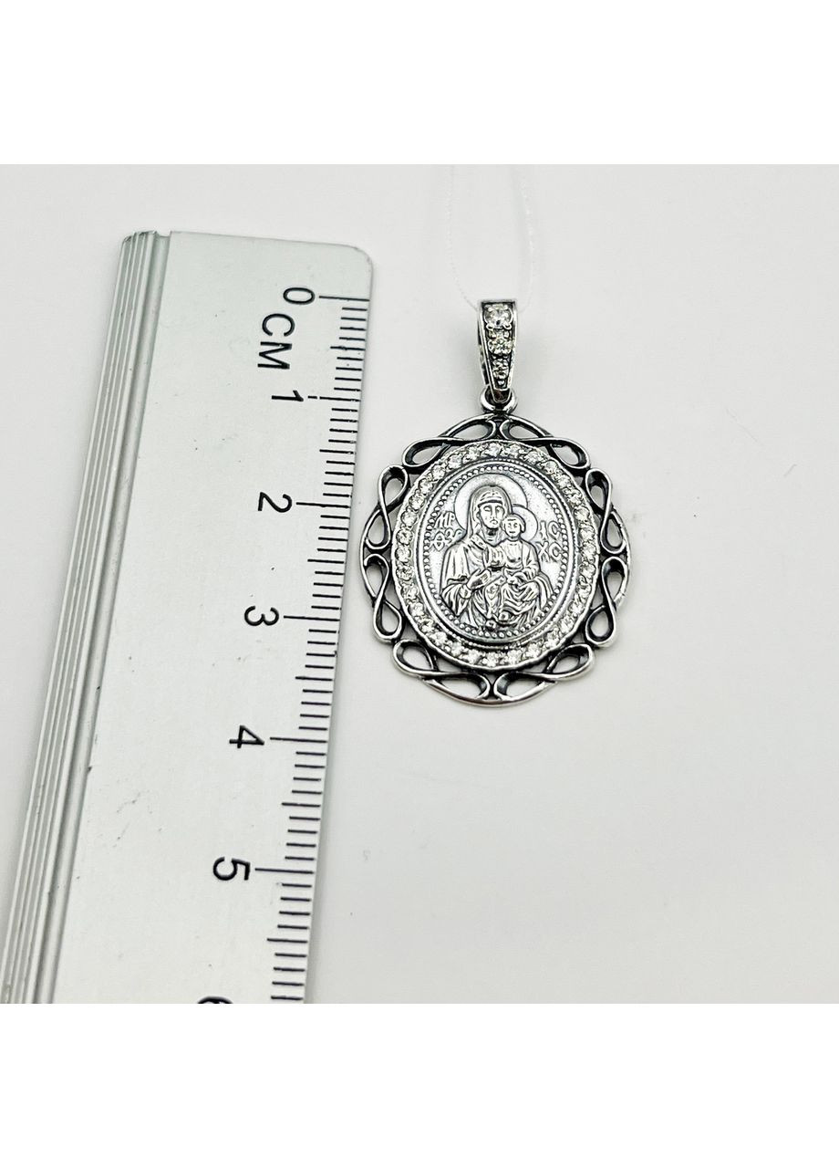 Православна ладанка срібна "Богородиця з немовлям" 2,69 г No Brand (369736818)