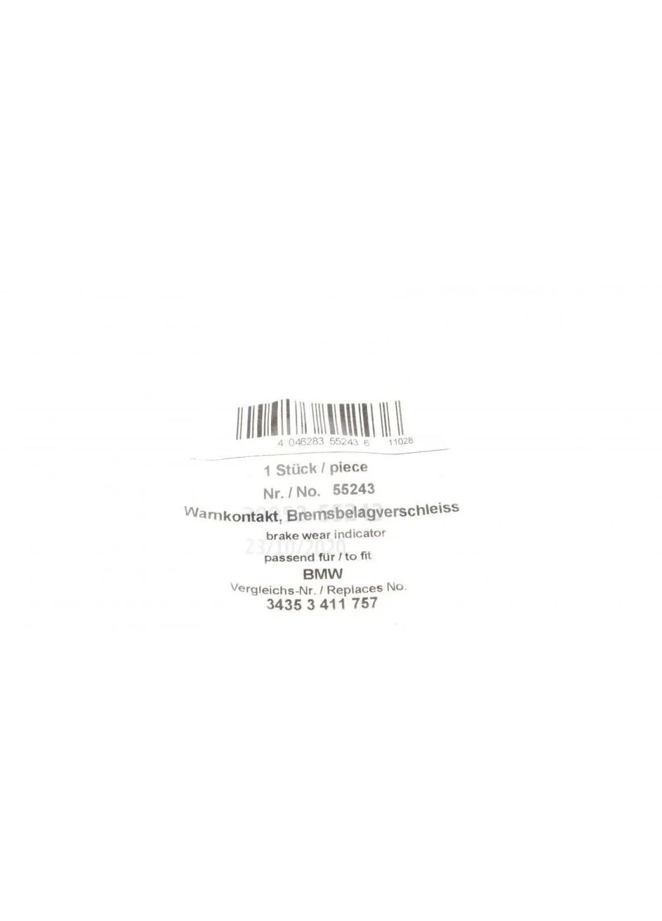 Датчик зносу гальмівних колодок (задніх) BMW X3 (E83) 03-08 (L=1055mm) 55243 (opt-om) AIC (345759300)
